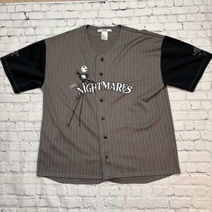 Disney Parks The Nightmares Baseball Jersey Adult 2XL Jack Skellington #93 NMBC